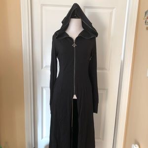 Goth Punkrave full zip up cloak